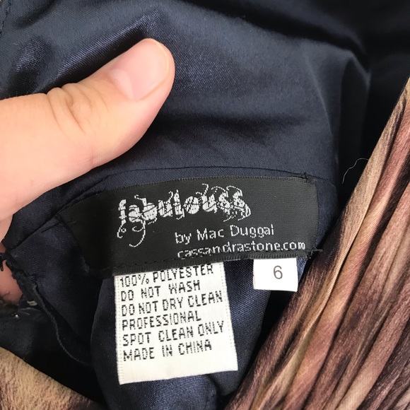 Fabulous Mac Dugal Animal Print Prom Dress! NWOT! - Picture 8 of 12